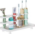 Electric Toothbrush Holder for Bathroom Countertop 5 Metal Slots Toothpaste by YOOLENS