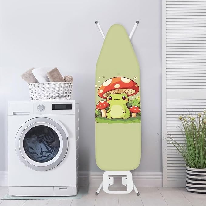 Cute Mushroom Frog Ironing Board Cover and Pad 15x54 Heavy Duty Padding - Image 4