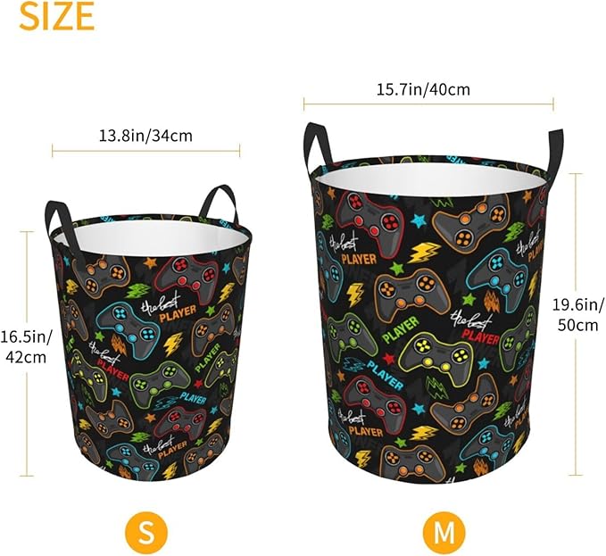Gaming Joysticks Laundry Hamper Bag - Image 4
