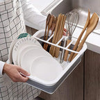 THANSTAR Collapsible Dish Drying Rack Portable Dinnerware Drainer Organizer - Image 7