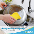 AIDEA Sponges Kitchen, 24 Pack Heavy Duty Dish Sponge, Cleaning Dish Scrubber - Image 5