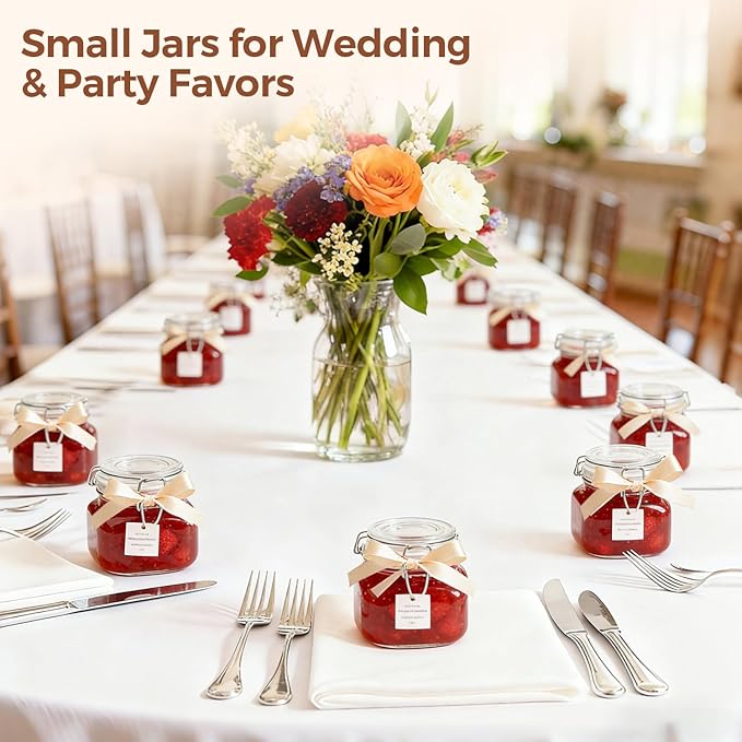 ComSaf 6 Pack 17 oz Glass Jars - Image 6