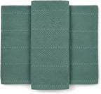 Serafina Home Dark Emerald Green Kitchen Hand Dish Towels: Oversized 28" x 18" - Image 3