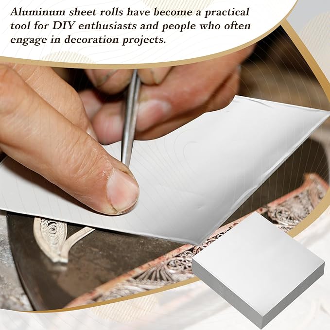 150 Packs Aluminum Metal Crafts DIY Foil 6 Inch x 6 Inch x 0.07 mm Thick - Image 6