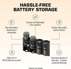 Storacell Slimline CR123 Battery Storage Caddy, Holds 4 Batteries - Image 4