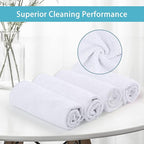 HOMEXCEL White Microfiber Cleaning Cloth 100 Pack, Microfiber Towel - Image 2