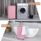 Slim Laundry Basket with Wheels, Narrow Hampers - Image 5