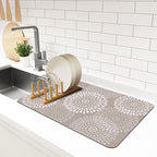 LuxStep Dish Drying Mat Super Absorbent Kitchen Counter Mat Rubber Backing by LuxStep