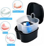 2 Pack Travel Denture Bath Case Set Orthodontic Dental Box Case - Image 2