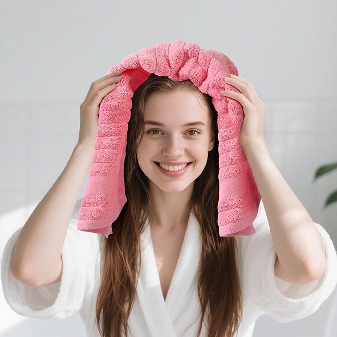 Jacquotha 2-Pack Hand Towels for Bathroom Ribbed – Cotton Face Towel for Women - Image 7