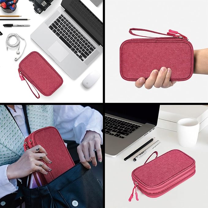 Electronic Organizer Travel Case Storage Bag, Universal Electronics Accessories - Image 5