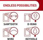 Command 8 lb Jumbo Universal Picture Hanger, 3 Frame Hangers and 8 Command - Image 7