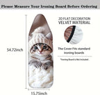 Nuxovilar Cute Cat with Knit Hat Ironing Board Cover, 15 * 54inch, Fits Most - Image 4