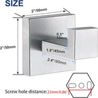 Towel Hooks for Bathrooms, Brushed Nickel Towel Hook for Kitchen Bathroom - Image 6
