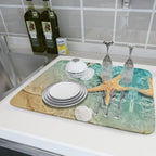 Summer Beach Style Dish Drying Mat - Image 6