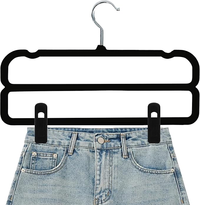 Velvet Pants Hangers with Double Non Slip Bar - Image 4