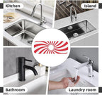 Christmas Red Swirl Peppermint Sugar Candy Kitchen Sink Splash Guard Faucet Mat - Image 7