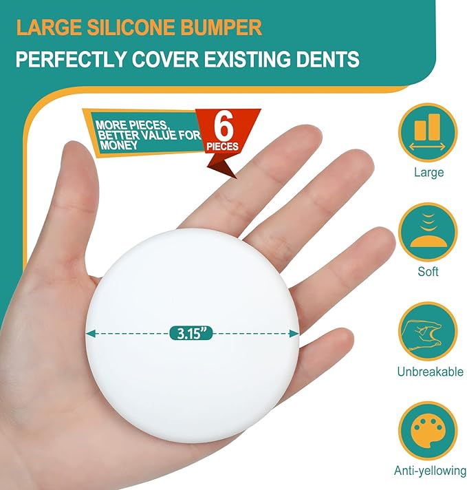 Door Stoppers Wall Protector, Shock Absorbent Door Knobs Wall Protectors to - Image 2