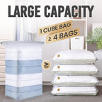 TAILI 10 Pack Vacuum Storage Bags, Space Saver Bags, Jumbo Cube 31x40x15 Inch - Image 3