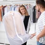 BALEINE 60'' Translucent Garment Bags, 12 Packs PEVA Dress Bag - Image 7