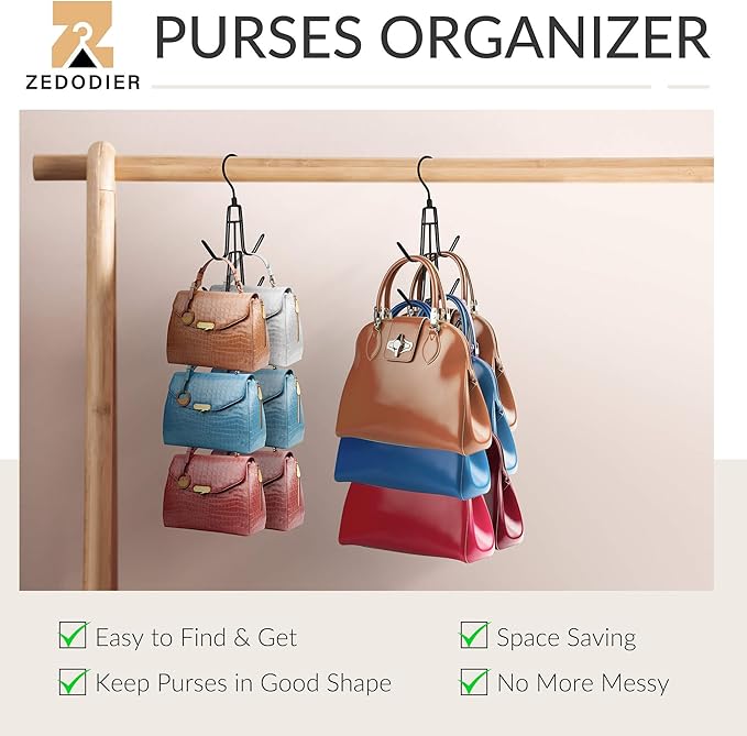 ZEDODIER Purse Hanger Organizer - Image 2