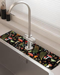 Patterned Sink Faucet Mat Kitchen Splash Guard Super Absorbent Drying Mat by BnhjsdwTablecloth
