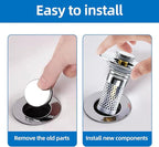 Bathroom Sink Drain Strainer, Pop-up Sink Drain Strainer - Image 5