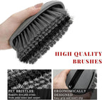 Carpet and Upholstery Cleaning Brush, Stiff Bristle Detailing Scrubber - Image 3