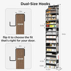 Over The Door Organizer, 8 Shelf Door Hanging Organizers - Image 3