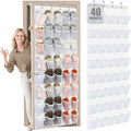 Windyun 40 Over the Door Shoe Organizer Large Breathable Mesh Pocket Clear by Windyun