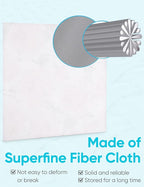 6PCS Thickened Glasses Cleaning Cloth Elegant Flower Design Microfiber Cleaning - Image 5