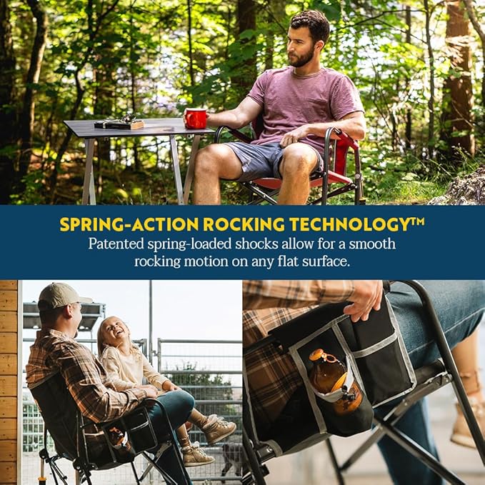 GCI Outdoor Freestyle Rocker XL Portable Folding Rocking Chair and Outdoor Camping Chair - Image 5
