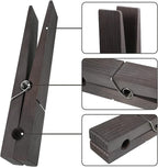 Blulu 2 Pcs 12 Inch Jumbo Wooden Clothespins Large Clothespin Towel Holder - Image 6