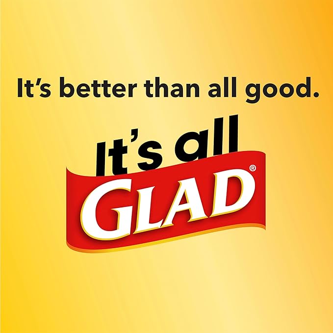 Glad ForceFlex Trash Bags 13 Gallon Gain Lemon Zest | Tall Kitchen | Drawstring - Image 8
