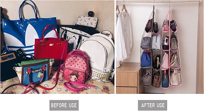 AARAINBOW 2 Packs Hanging Handbag Purse Organizer, Handbag Organizer - Image 7