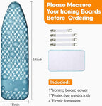Ironing Board Cover and Pad, 15x54 Standard Size Thick Iron Padding, Scorch & - Image 6