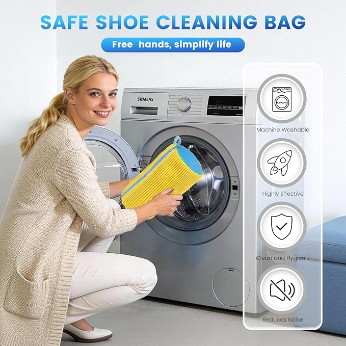 2PCS Shoe Washing Machine Bag, Laundry Bags Durable Zipper - Image 5