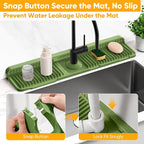 24'' Longer Faucet Mat for Kitchen Sink Splash Guard Kitchen Sink Faucet Mat - Image 4