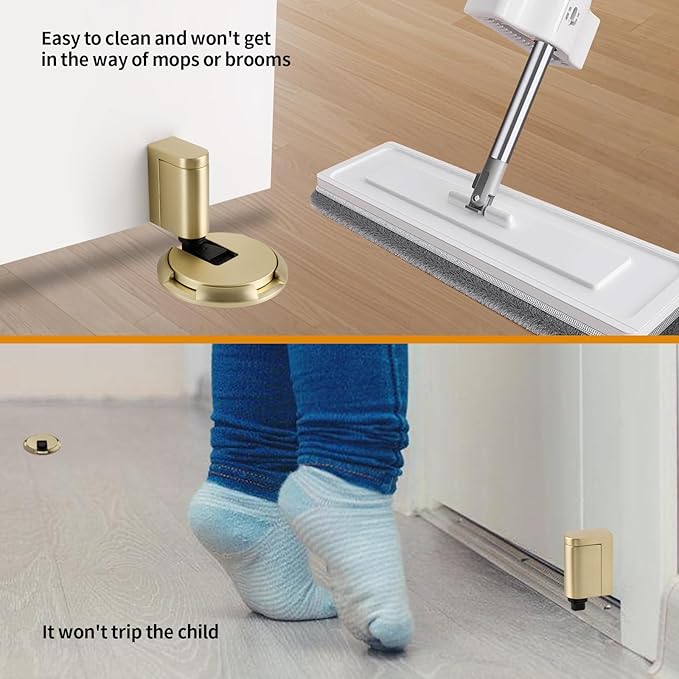 Bak Bo Windproof Door Stoppers 2 Pack Adjustable Bottom of Door Holder Indoor - Image 5