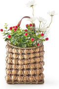 Wall Hanging Pocket Basket Portable Storage Basket Decorative Boho Mounted by LGENHOOMHandwovenNaturalWaterHyacinthBasket