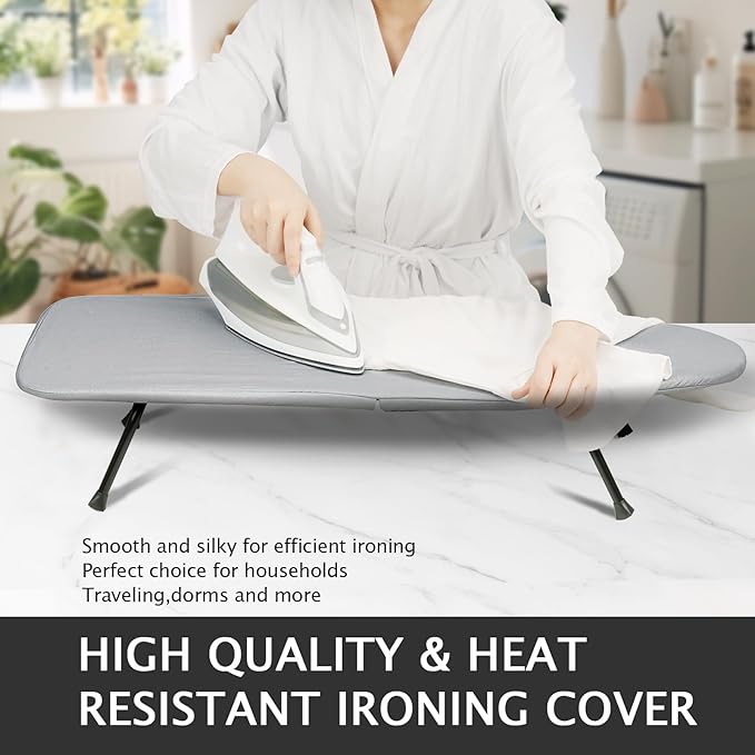 SheeChung Small Ironing Board 12"X32", Mini Ironing Board - Image 4