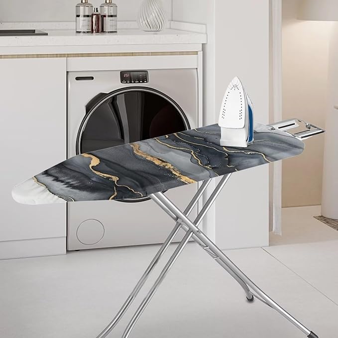 Sprowallow White Marble Iron Ironing Board Cover 15x54 inch, Thick Padding - Image 2