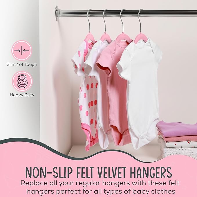 50 Premium Baby Velvet Hangers - Image 4