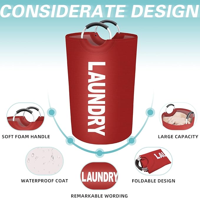 StorageRight 115L Large Laundry Basket, Laundry Hamper, Dirty Clothes Hamper - Image 3