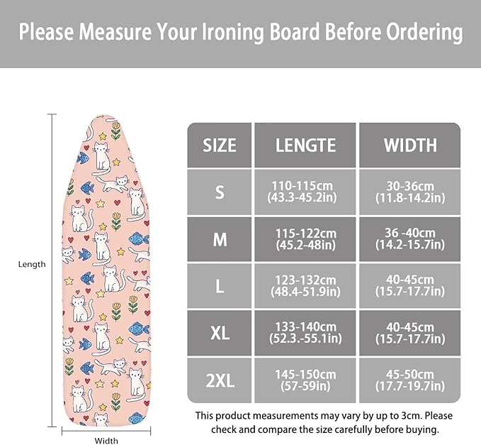 Iron Board Cover Standard Size, Cat Ironing Board Cover, Ironing Board Cover - Image 5