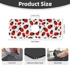 Kitchen Sink Splash Guard Faucet Mat Ladybug Cartoon 15"x5.5", Diatom Mat - Image 2