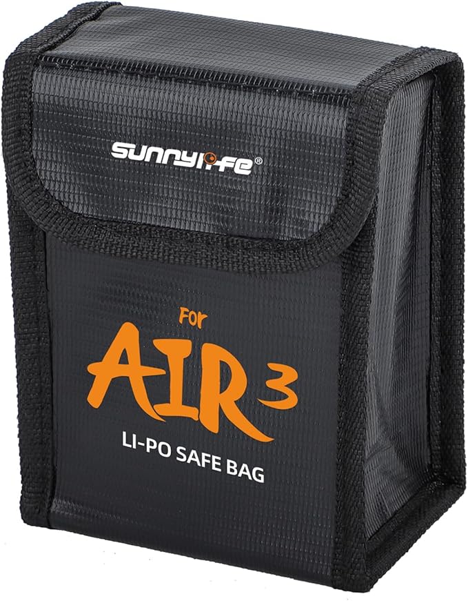 Lipo Battery Safe Bag for DJI Air 3s/Air 3, Explosion-Proof Nylon lithium - Image 6