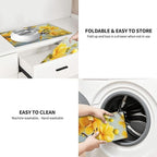 Yellow Flower Dish Drying Mats for Kitchen Counter, Absorbent Reversible - Image 6