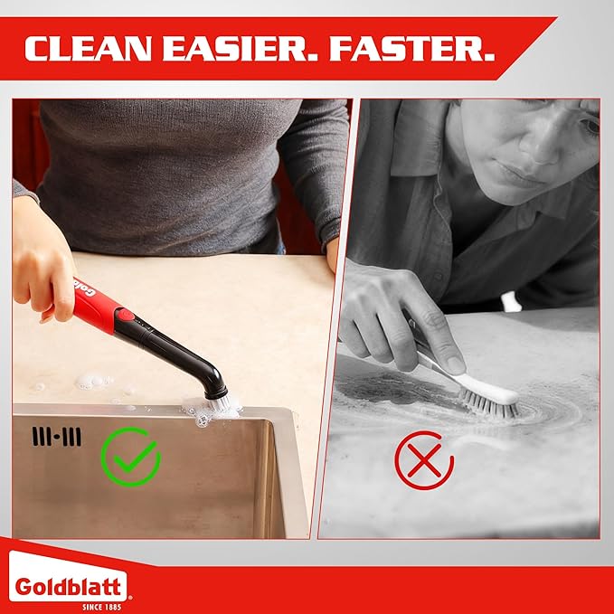 Goldblatt Cordless Electric Spin Scrubber 18-Piece Kit, Power Scrubber - Image 6