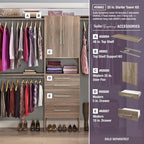 ClosetMaid SuiteSymphony Wood Closet Organizer Starter Kit - Image 7